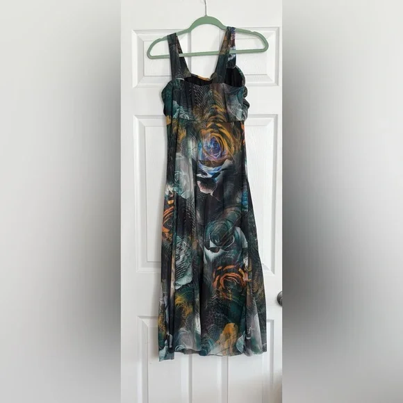 Multicolor Abstract Maxi Dress - Picture 6 of 7